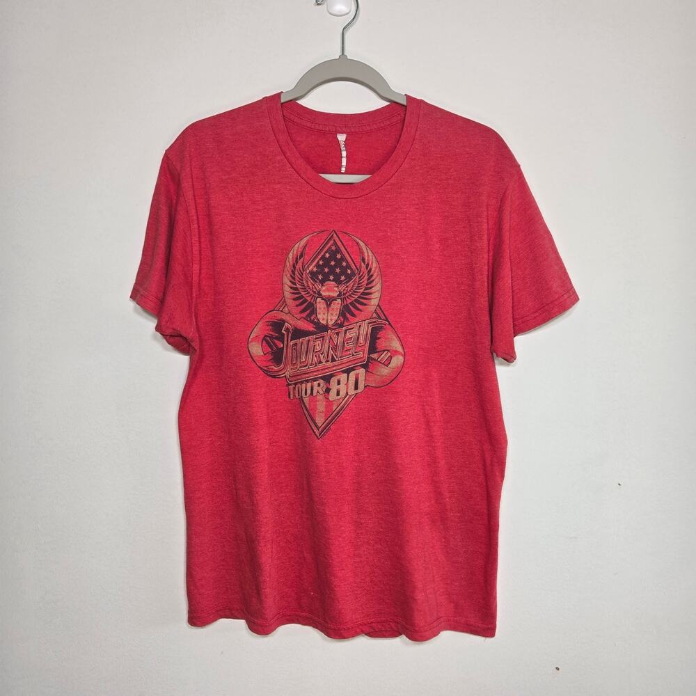 Journey Tour 80 Graphic Band T Shirt. Size Large